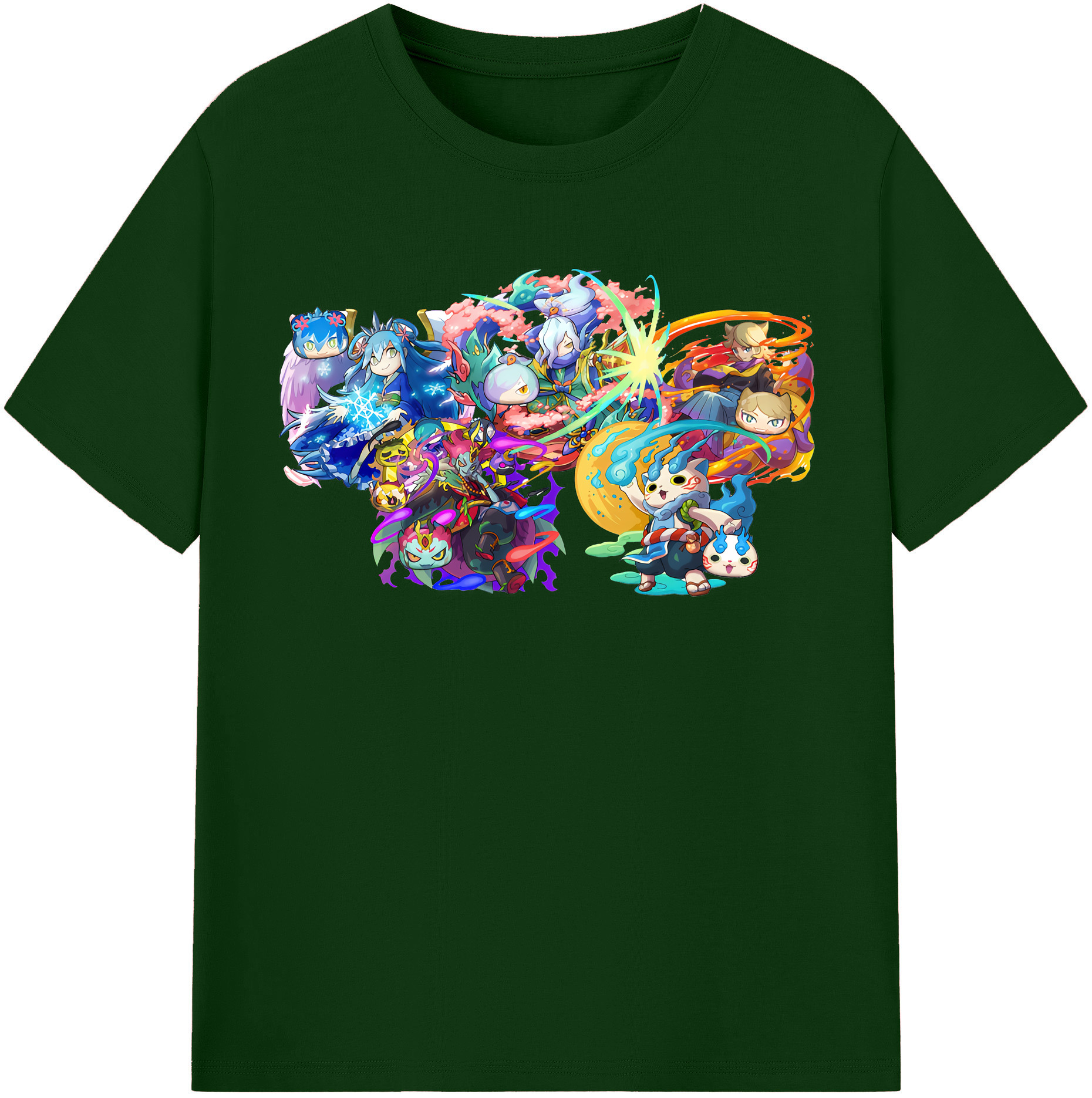 （画像用） 妖怪ウォッチ Yo-kai Watch 綿100％半袖Tシャツ（フロントプリント）